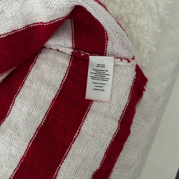 Talbots Patriotic Star and Stripe Linen Sweater - Picture 10 of 10